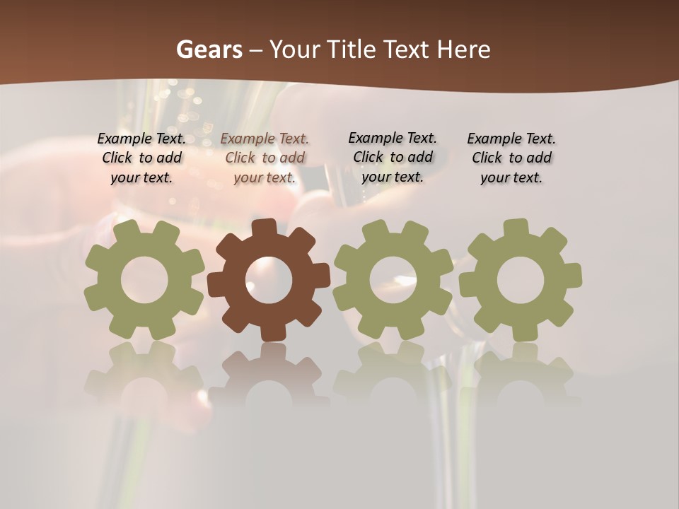 Happiness Bubble Christmas PowerPoint Template