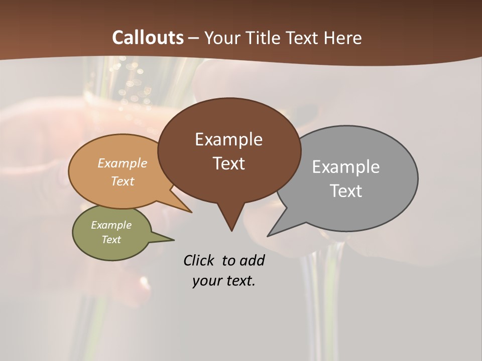 Happiness Bubble Christmas PowerPoint Template