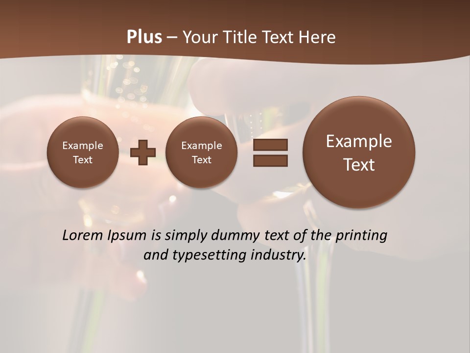 Happiness Bubble Christmas PowerPoint Template
