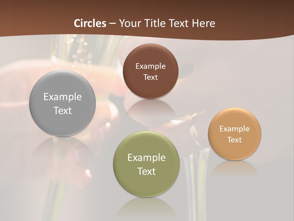 Happiness Bubble Christmas PowerPoint Template