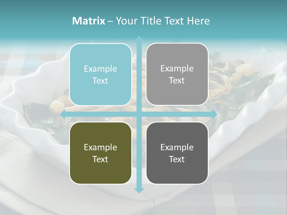 Onions Bean Holiday Food PowerPoint Template