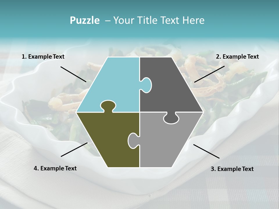 Onions Bean Holiday Food PowerPoint Template