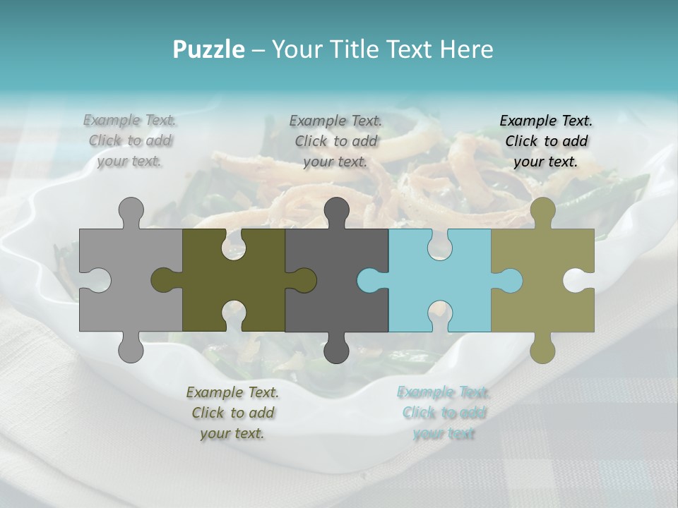 Onions Bean Holiday Food PowerPoint Template