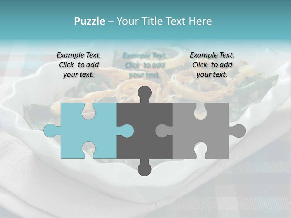 Onions Bean Holiday Food PowerPoint Template