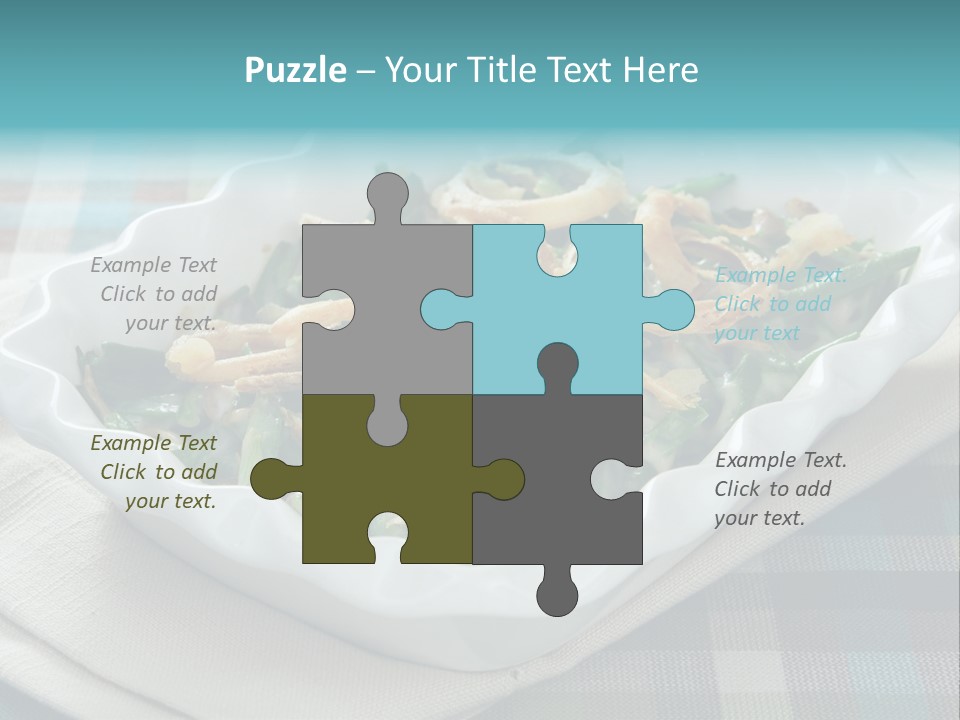 Onions Bean Holiday Food PowerPoint Template