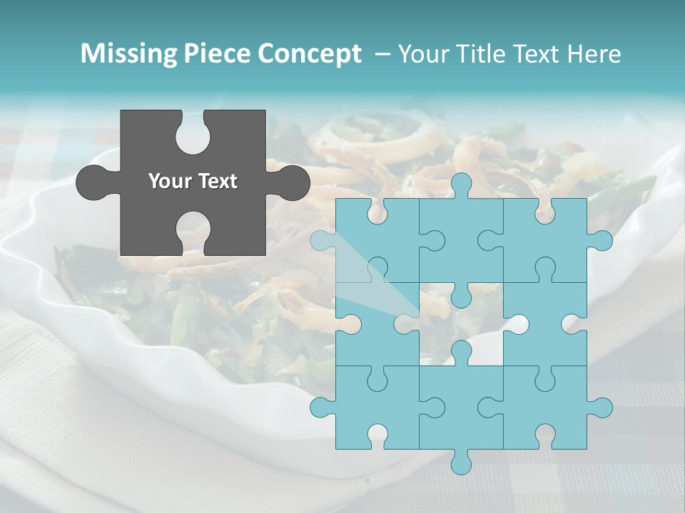 Onions Bean Holiday Food PowerPoint Template