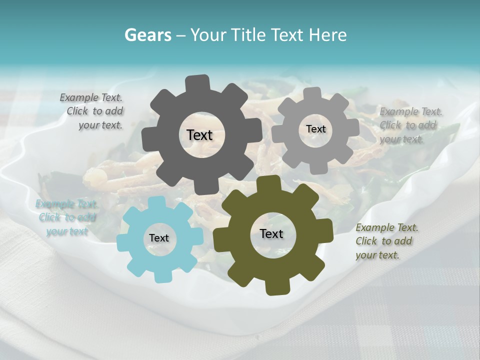 Onions Bean Holiday Food PowerPoint Template