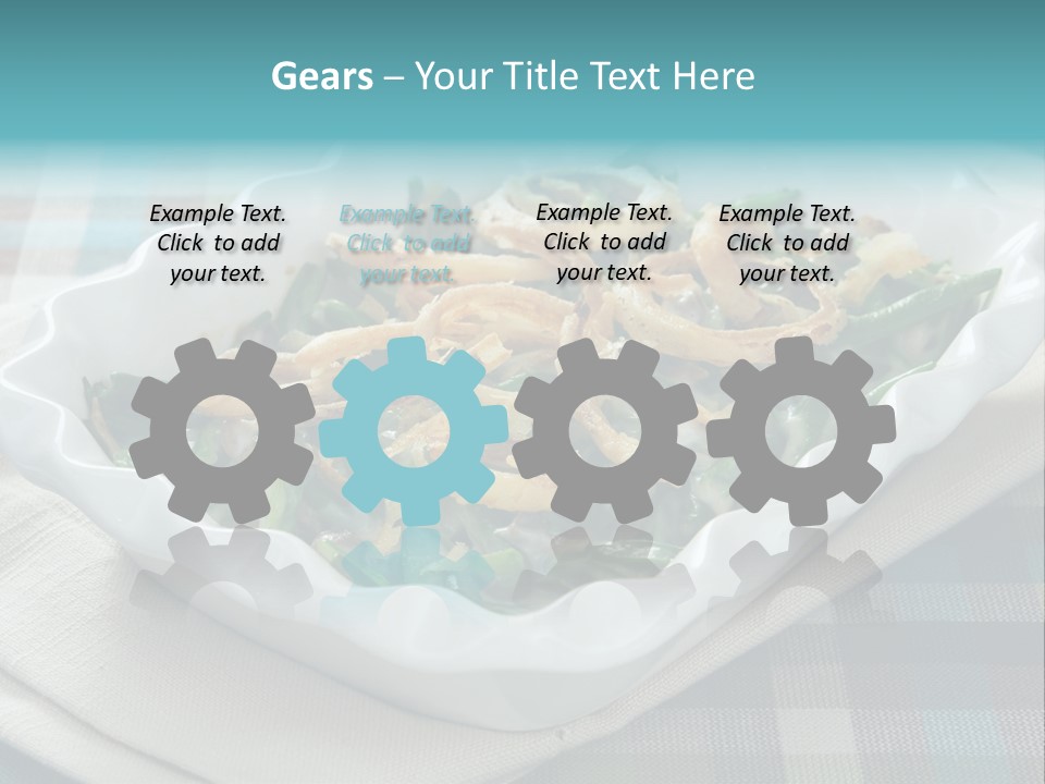 Onions Bean Holiday Food PowerPoint Template