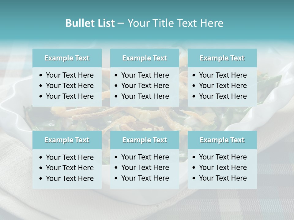 Onions Bean Holiday Food PowerPoint Template