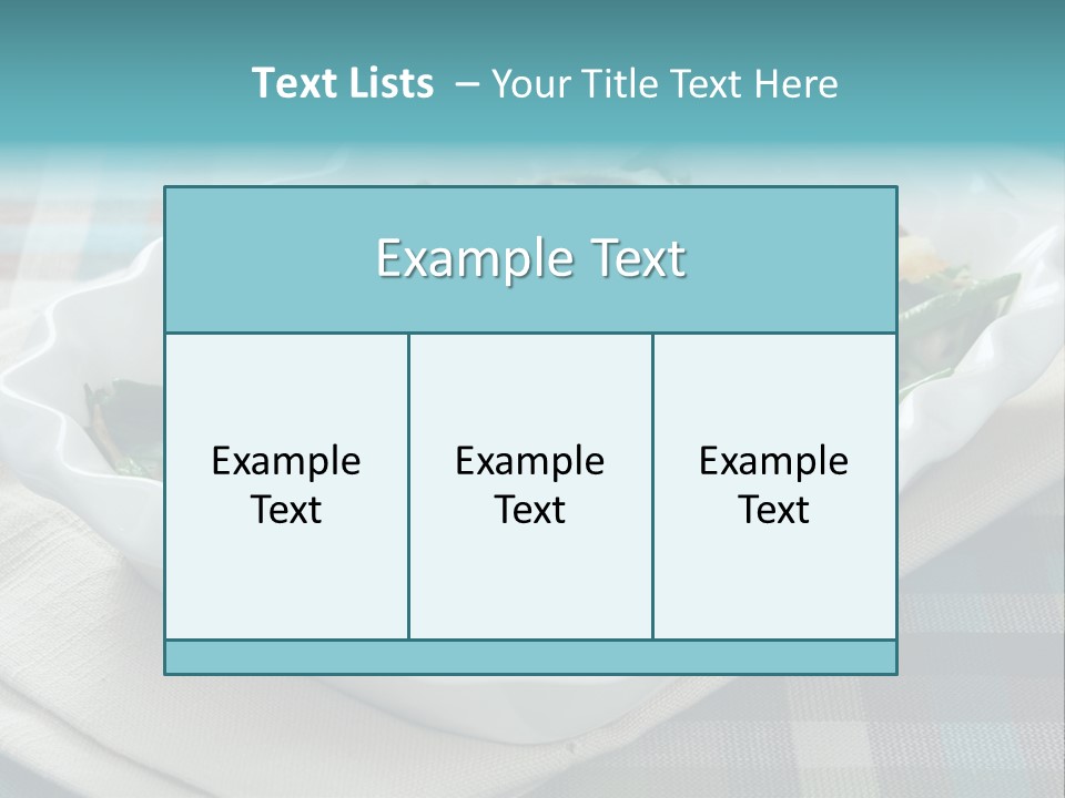 Onions Bean Holiday Food PowerPoint Template