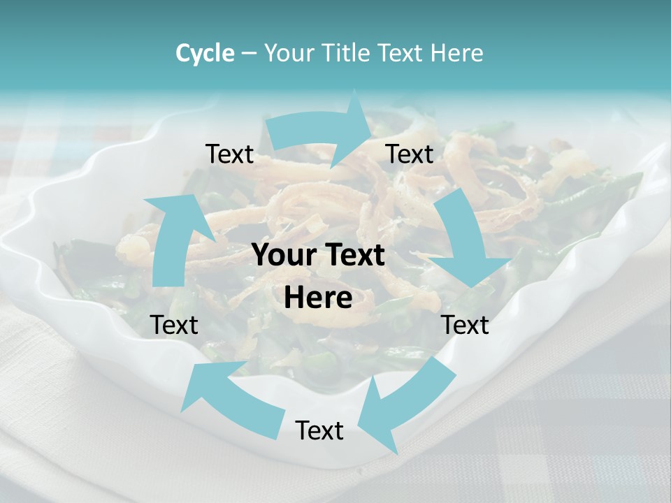 Onions Bean Holiday Food PowerPoint Template