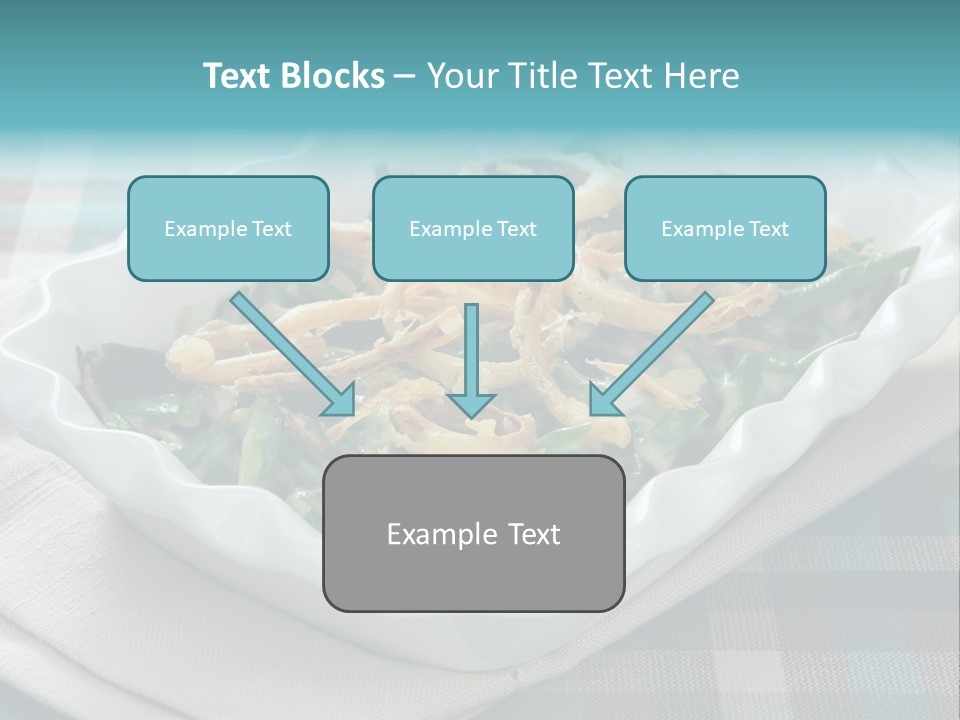 Onions Bean Holiday Food PowerPoint Template