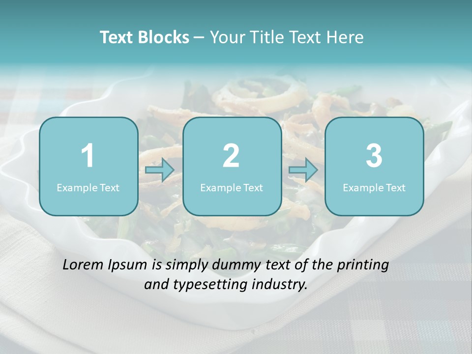 Onions Bean Holiday Food PowerPoint Template