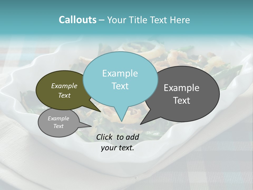 Onions Bean Holiday Food PowerPoint Template