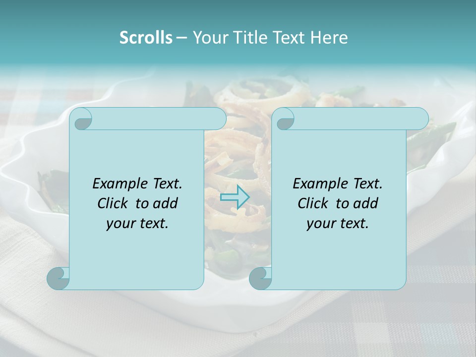 Onions Bean Holiday Food PowerPoint Template