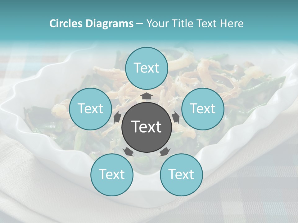 Onions Bean Holiday Food PowerPoint Template