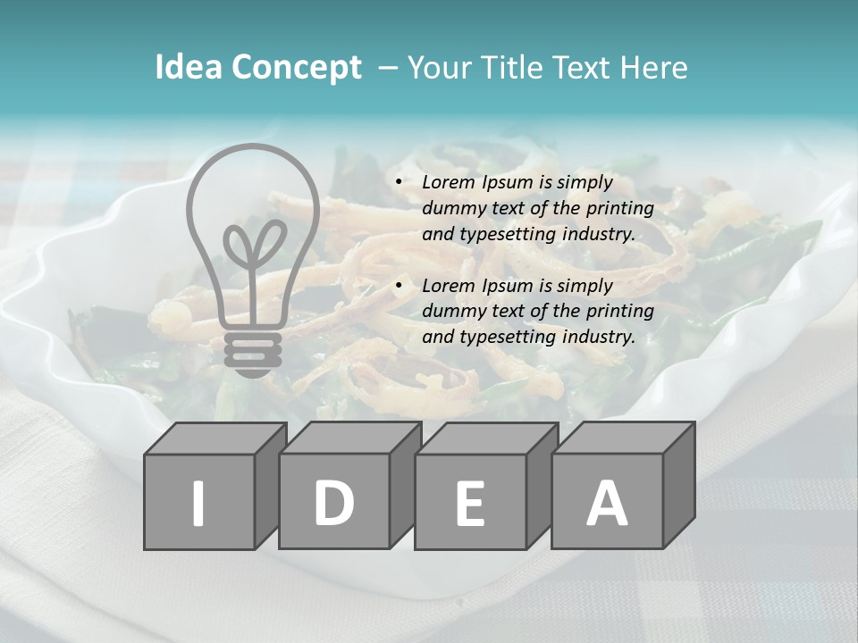 Onions Bean Holiday Food PowerPoint Template