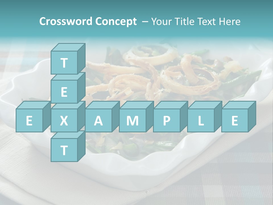 Onions Bean Holiday Food PowerPoint Template