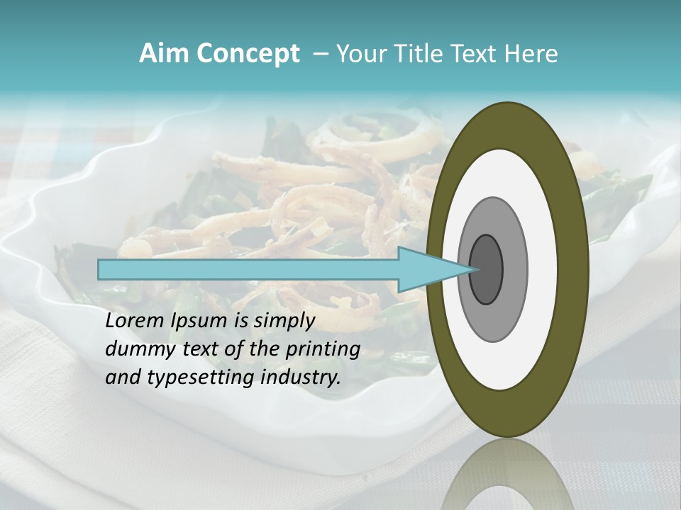 Onions Bean Holiday Food PowerPoint Template