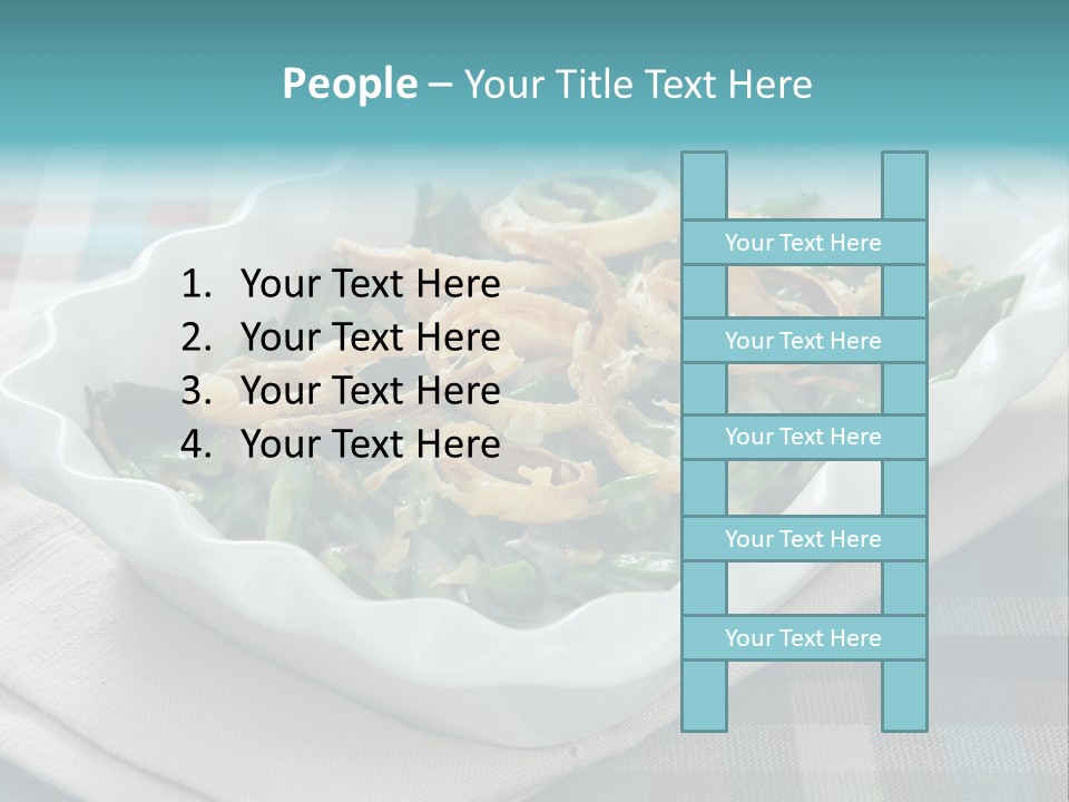 Onions Bean Holiday Food PowerPoint Template