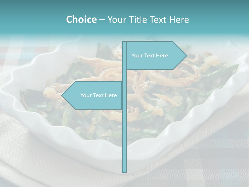 Onions Bean Holiday Food PowerPoint Template