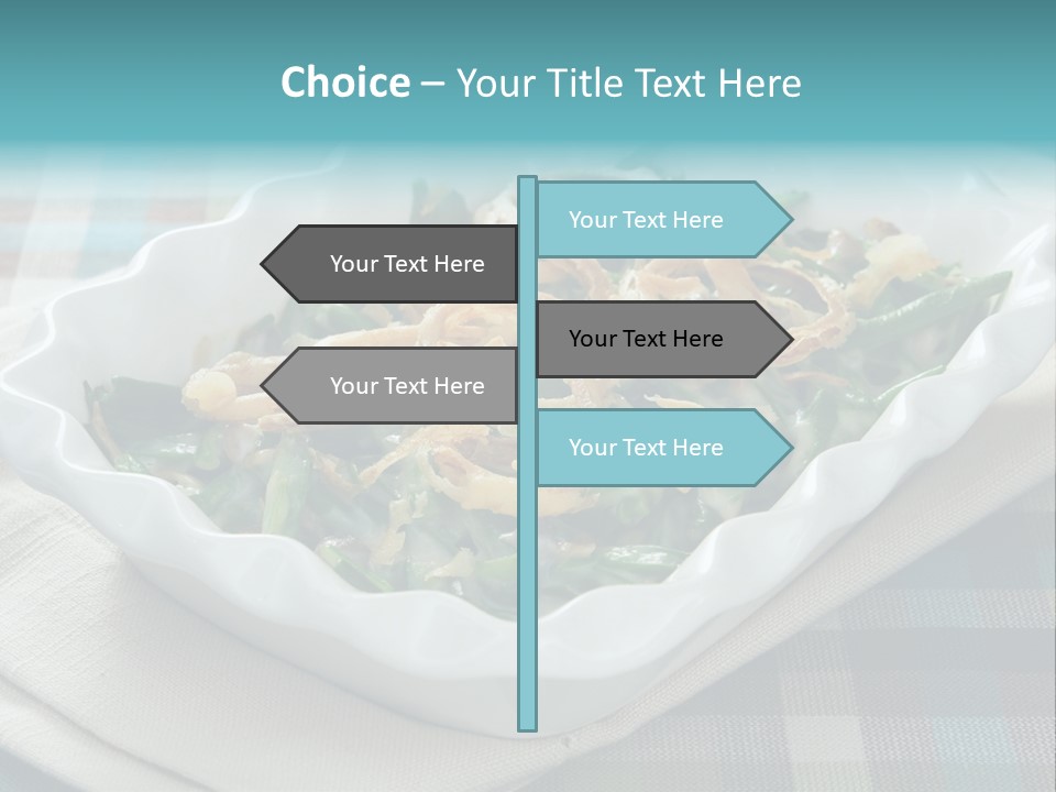 Onions Bean Holiday Food PowerPoint Template