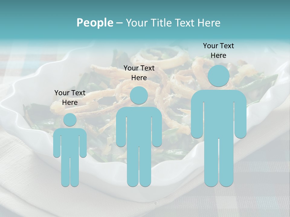 Onions Bean Holiday Food PowerPoint Template