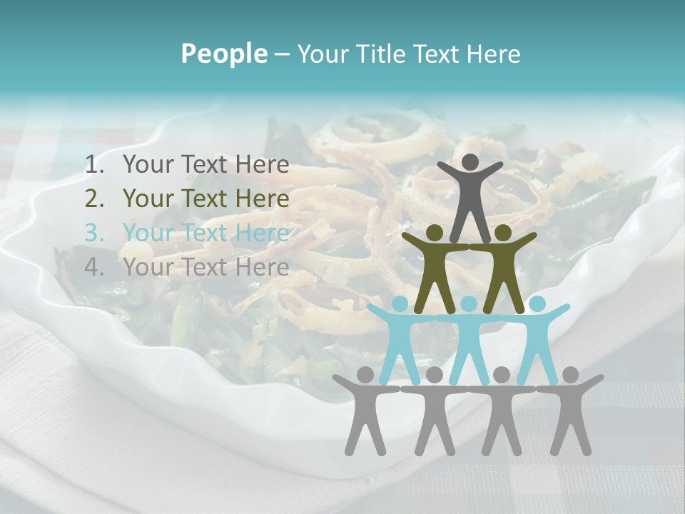 Onions Bean Holiday Food PowerPoint Template