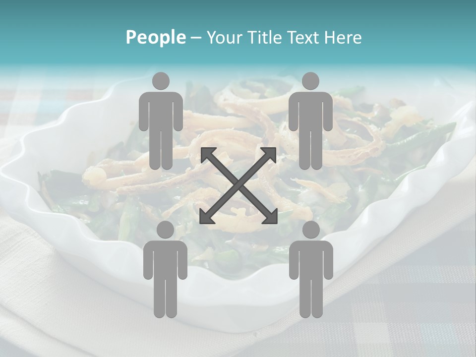 Onions Bean Holiday Food PowerPoint Template