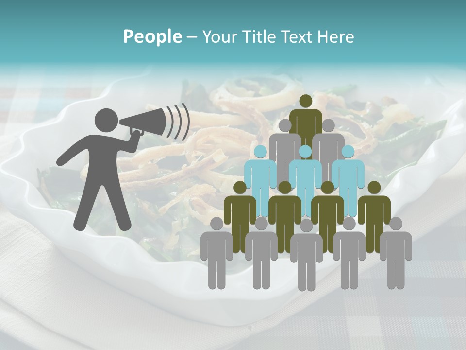 Onions Bean Holiday Food PowerPoint Template