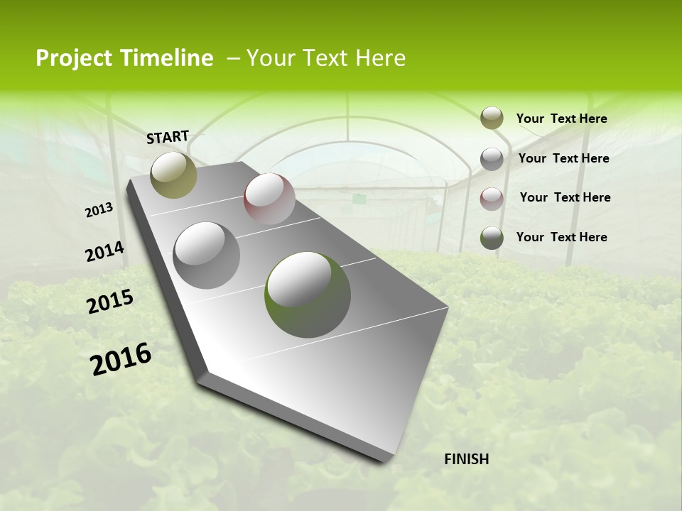 Green Vitamins Net PowerPoint Template
