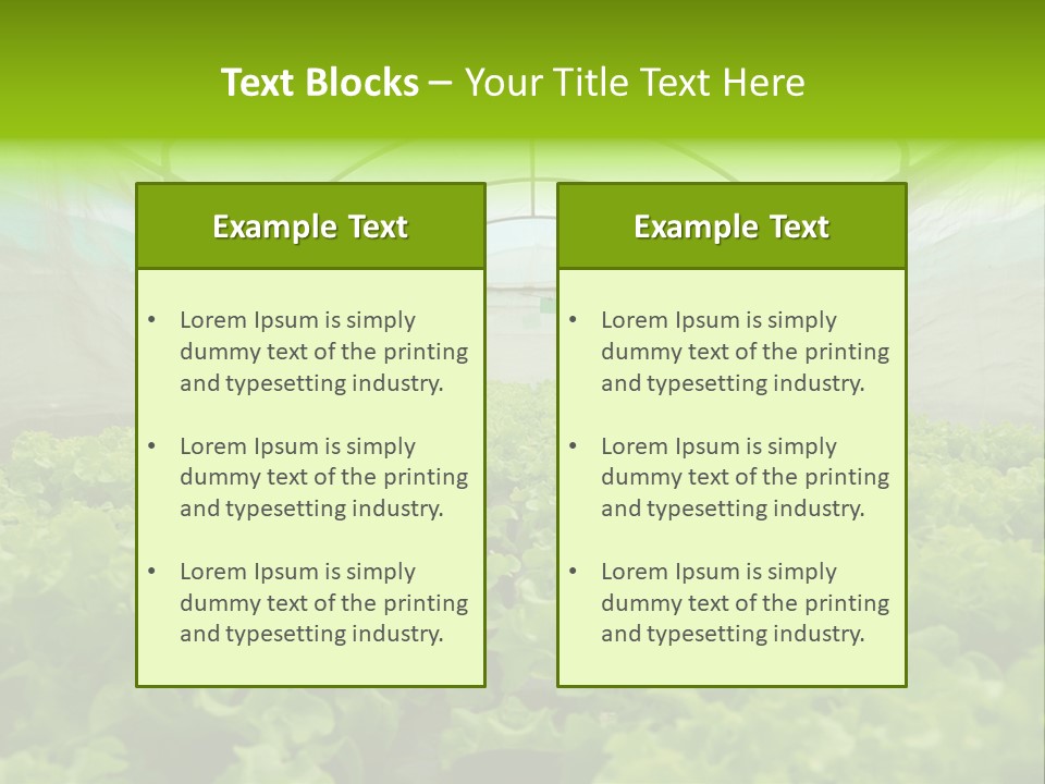 Green Vitamins Net PowerPoint Template