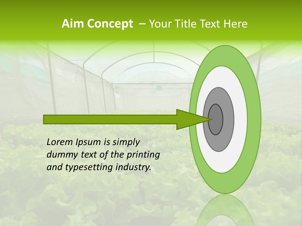 Green Vitamins Net PowerPoint Template
