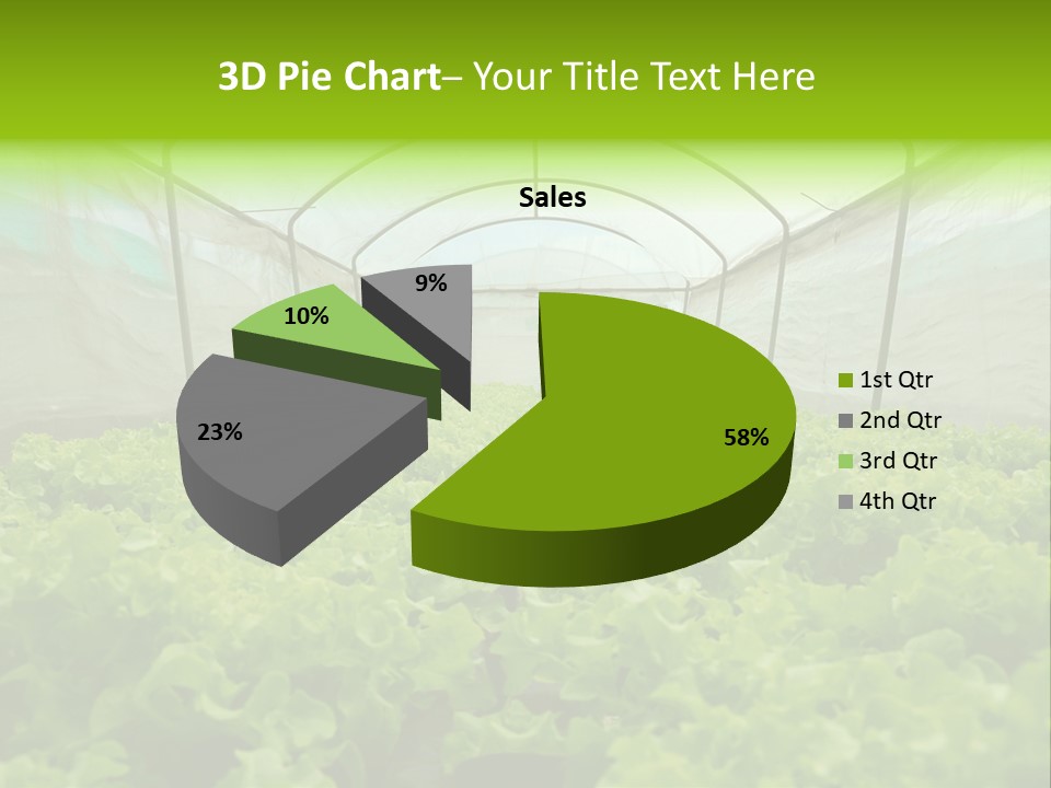 Green Vitamins Net PowerPoint Template
