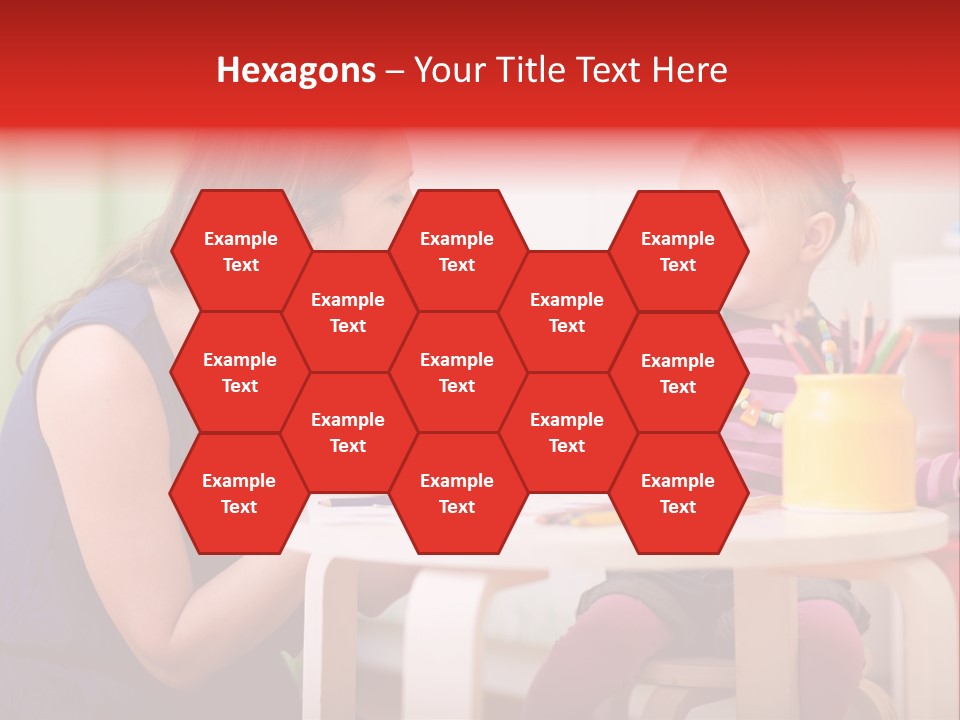 Babysitter Colorful Mother PowerPoint Template