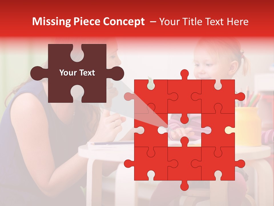 Babysitter Colorful Mother PowerPoint Template