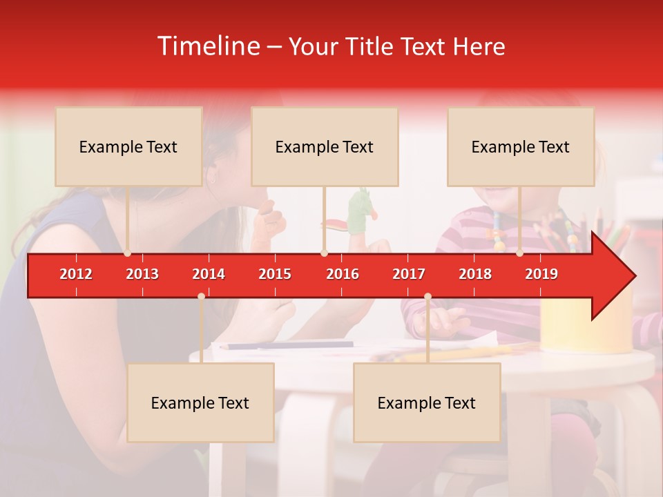 Babysitter Colorful Mother PowerPoint Template