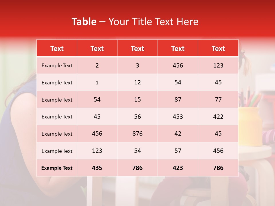 Babysitter Colorful Mother PowerPoint Template