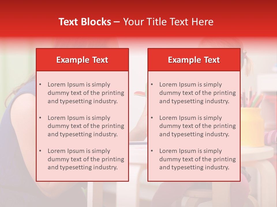 Babysitter Colorful Mother PowerPoint Template