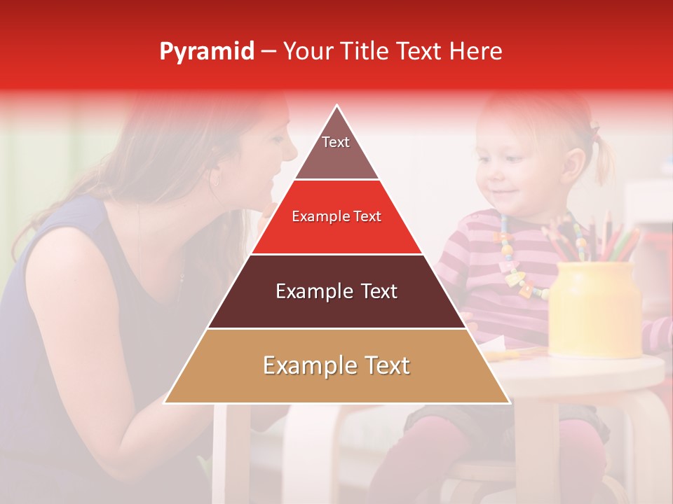 Babysitter Colorful Mother PowerPoint Template