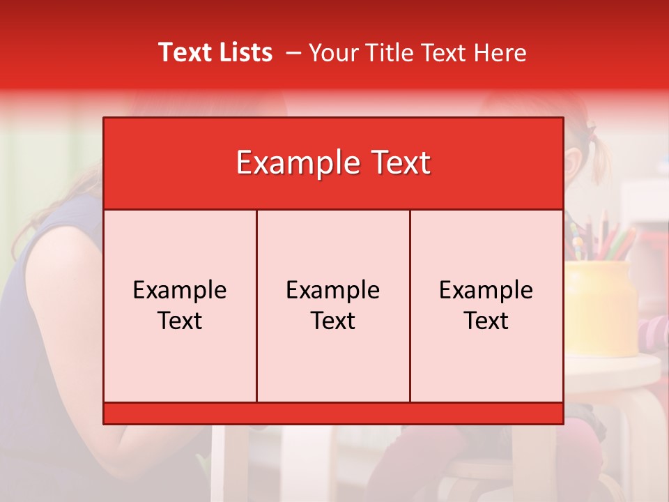 Babysitter Colorful Mother PowerPoint Template