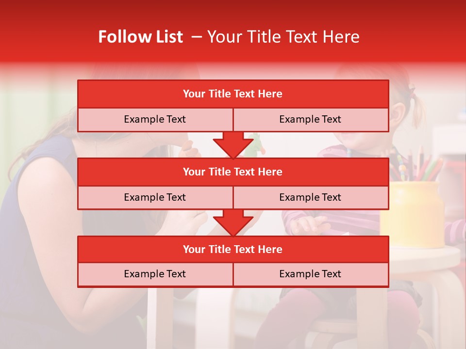 Babysitter Colorful Mother PowerPoint Template