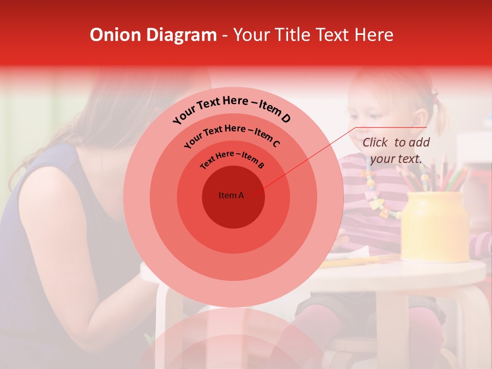 Babysitter Colorful Mother PowerPoint Template