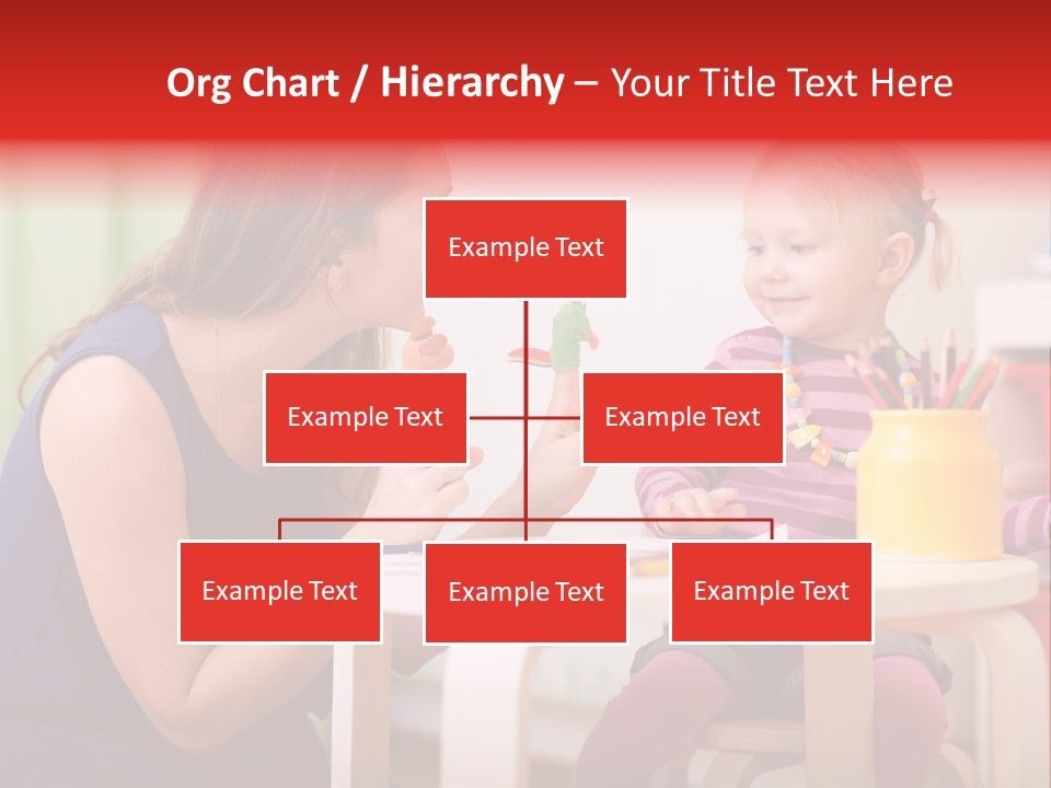 Babysitter Colorful Mother PowerPoint Template