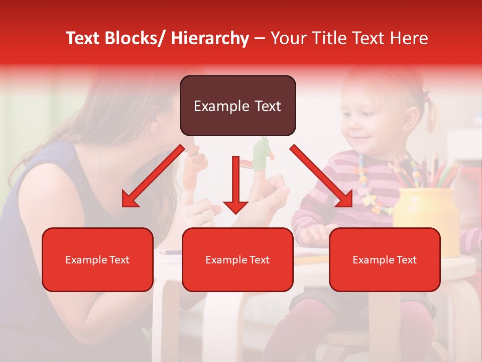 Babysitter Colorful Mother PowerPoint Template