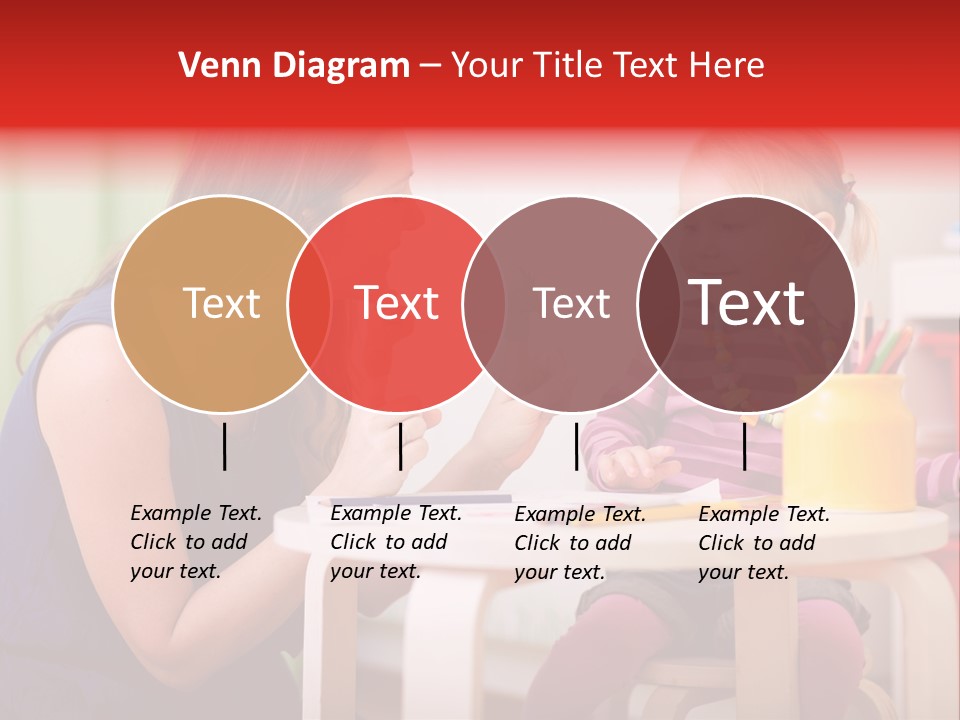 Babysitter Colorful Mother PowerPoint Template