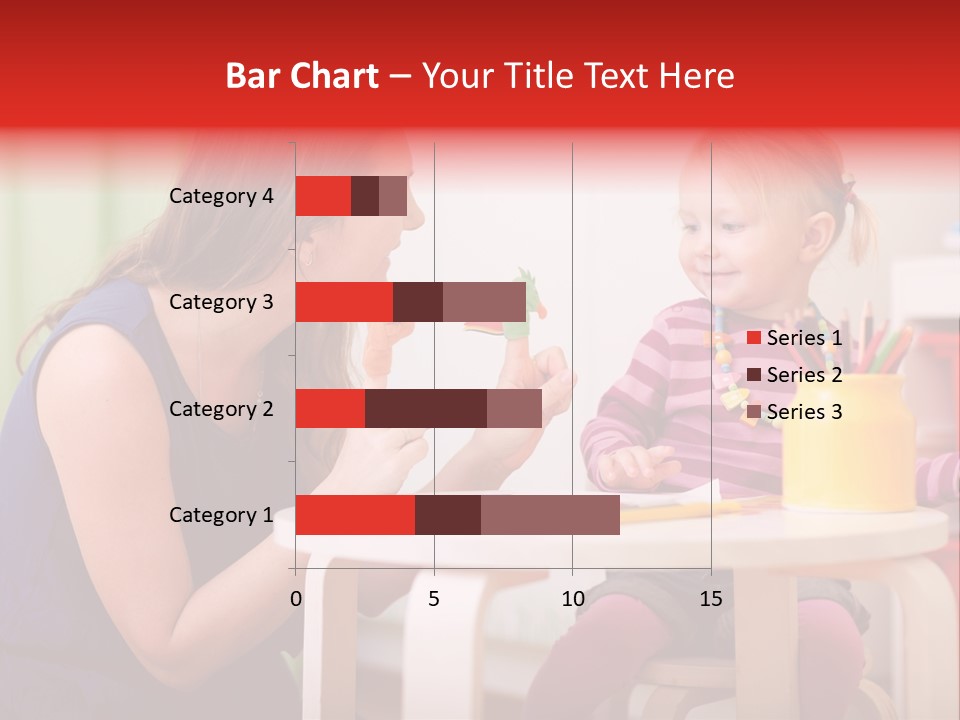 Babysitter Colorful Mother PowerPoint Template