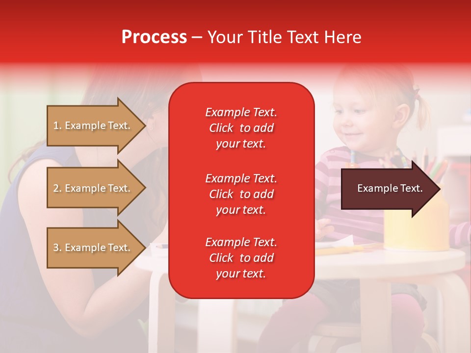 Babysitter Colorful Mother PowerPoint Template