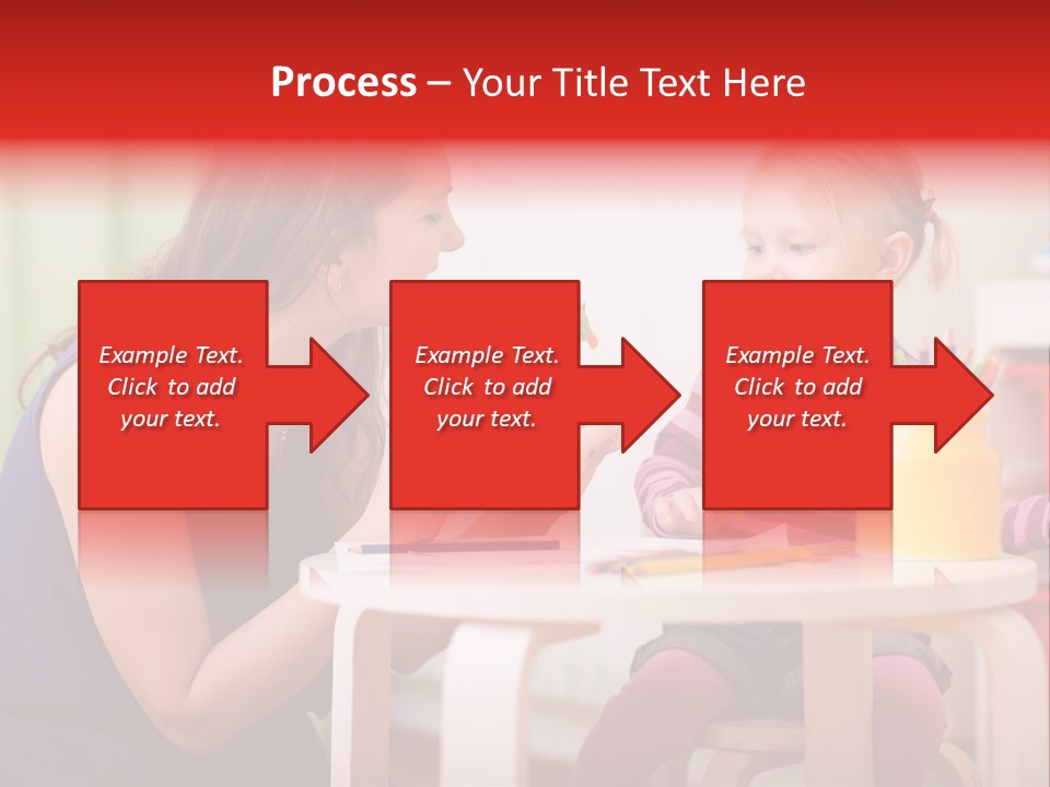 Babysitter Colorful Mother PowerPoint Template