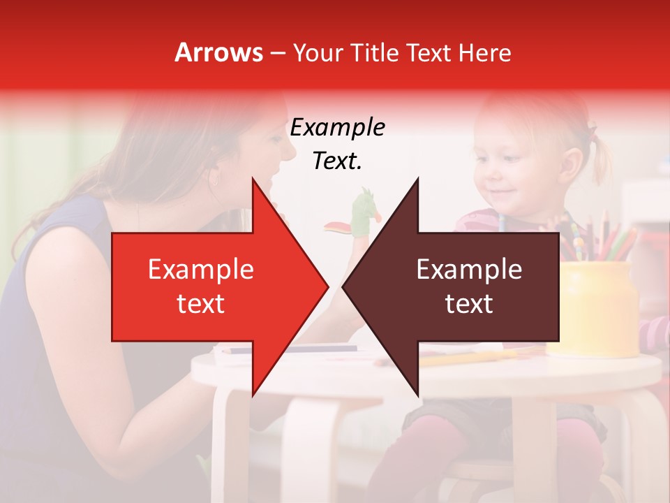 Babysitter Colorful Mother PowerPoint Template